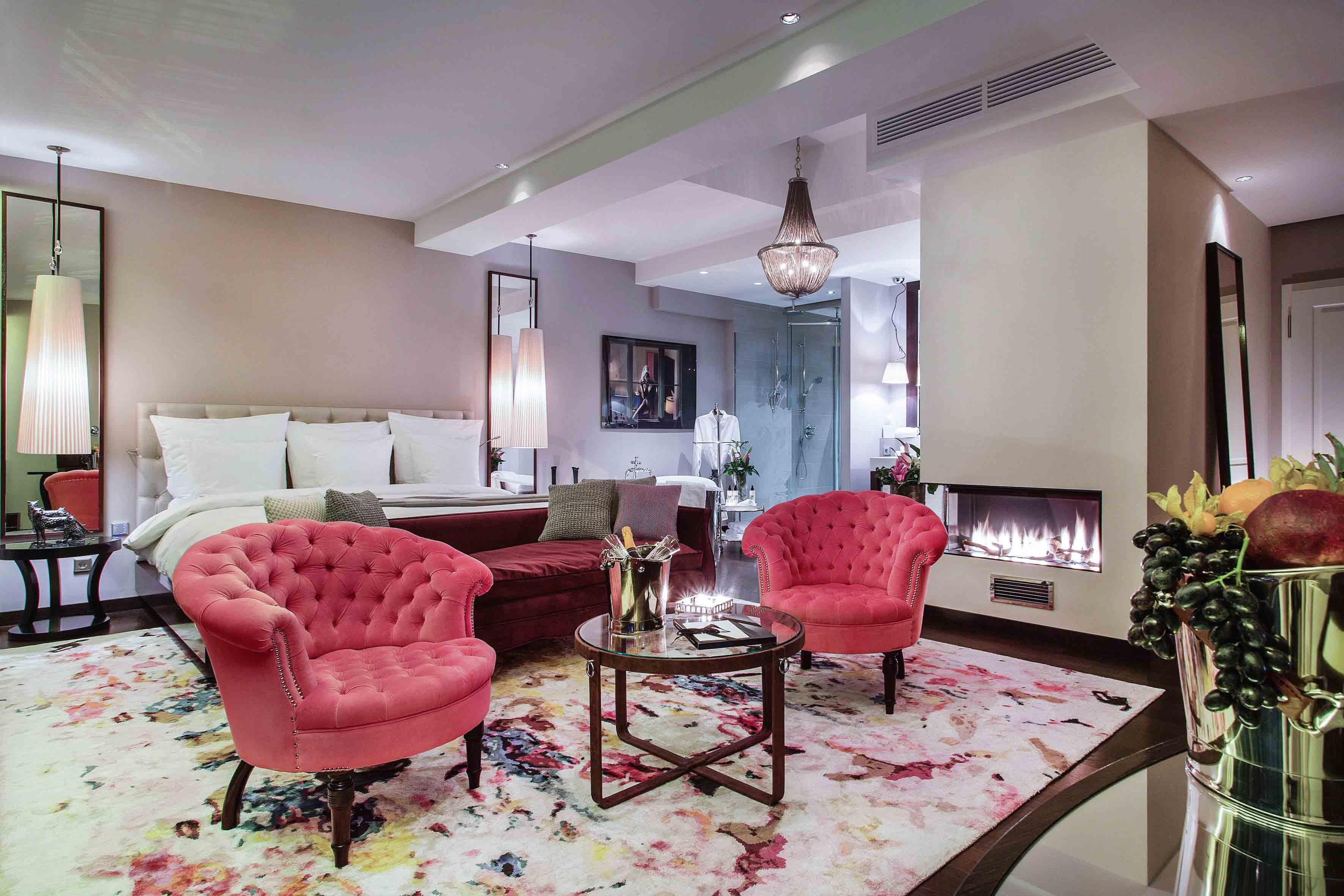 โรงแรมซู เบอร์ลิน ภายนอก รูปภาพ A suite at the Mandarin Oriental, Munich